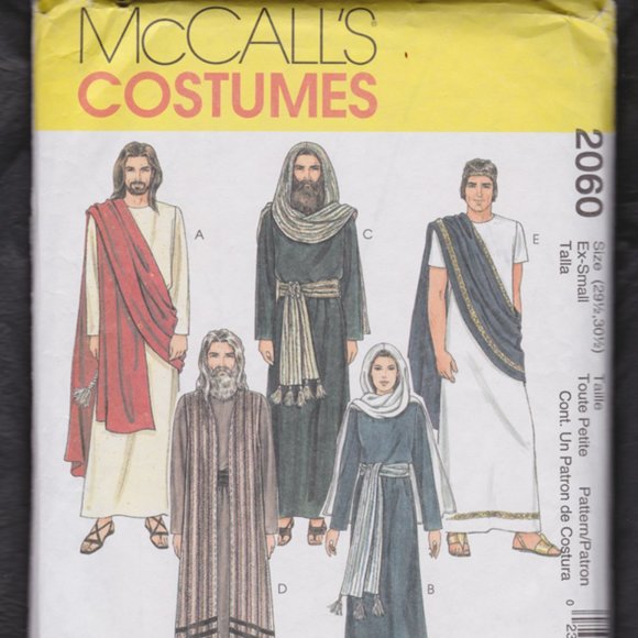 McCalls Pattern Adult Sz XS (29.5-30.5) #2060 Uncut Biblical costumes Christmas - Picture 1 of 1